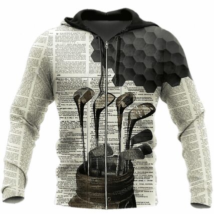 Newspaper Golf Black - Hoodie