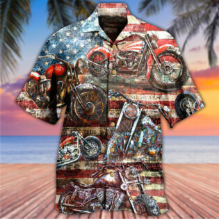 Motorcycle No Plans No Maps America - Hawaiian Shirt - Owl Ohh - Owl Ohh