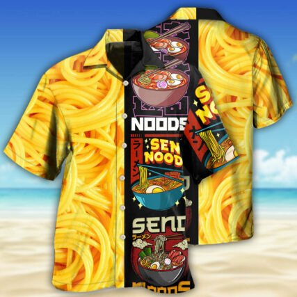 Food Noodles Send Noods - Hawaiian Shirt - Owl Ohh - Owl Ohh