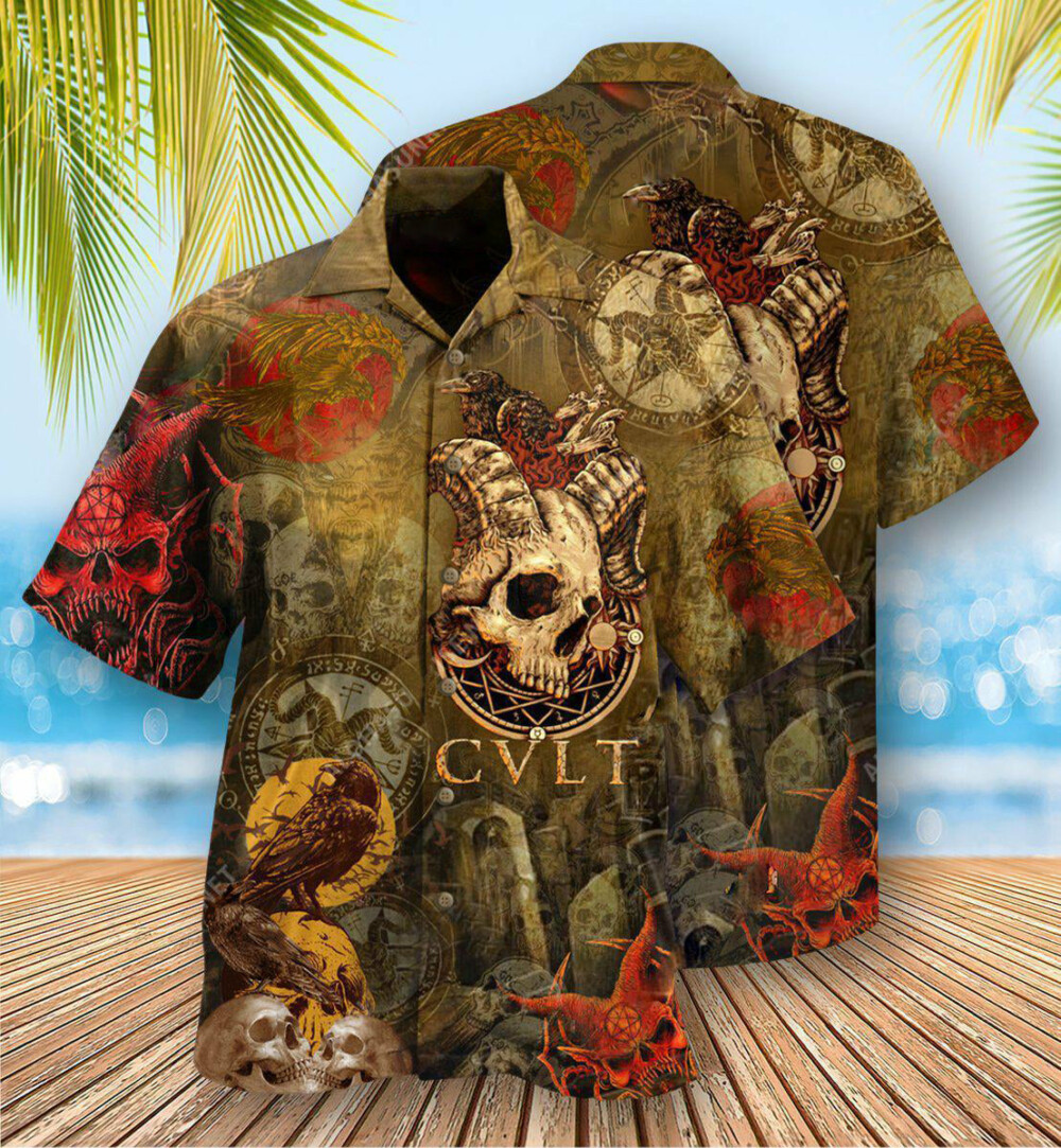 Skull Not Today Satan Cool - Hawaiian Shirt - Owl Ohh - Owl Ohh