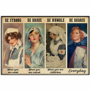 Nurse Be Strong Everyday - Horizontal Poster - Owl Ohh - Owl Ohh