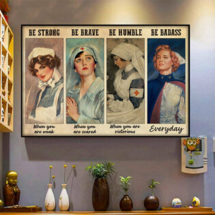 Nurse Be Strong Everyday - Horizontal Poster - Owl Ohh - Owl Ohh