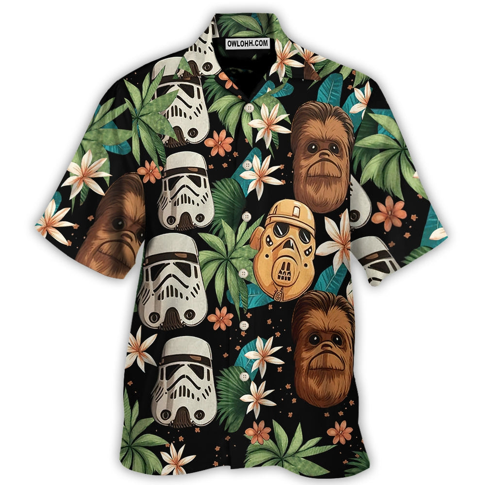 Starwars Tropical Leaf Summer - Hawaiian Shirt For Men, Women, Kids - Owl Ohh-Owl Ohh