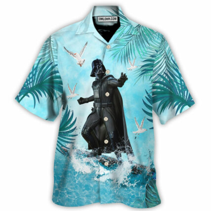 Starwars Darth Vader Surfing 02 - Hawaiian Shirt For Men, Women, Kids - Owl Ohh-Owl Ohh