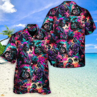Starwars Darth Vader Synthwave Cool - Hawaiian Shirt - Owl Ohh-Owl Ohh