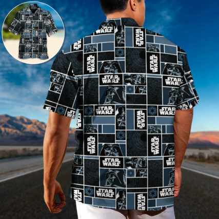 Starwars Darth Vader Geometric Pattern Black - Hawaiian Shirt For Men, Women, Kids - Owl Ohh-Owl Ohh