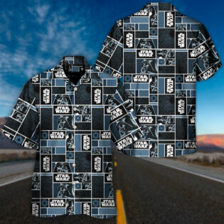 Starwars Darth Vader Geometric Pattern Black - Hawaiian Shirt For Men, Women, Kids - Owl Ohh-Owl Ohh