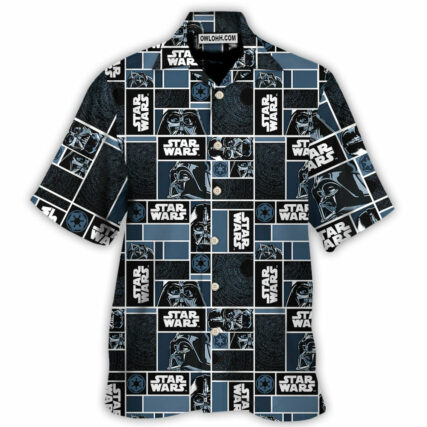 Starwars Darth Vader Geometric Pattern Black - Hawaiian Shirt For Men, Women, Kids - Owl Ohh-Owl Ohh