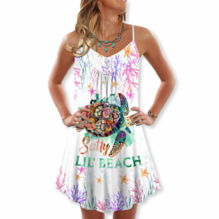 Turtle Satty Lil' Beach Love Ocean - Summer Dress - Owl Ohh-Owl Ohh