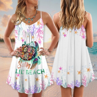 Turtle Satty Lil' Beach Love Ocean - Summer Dress - Owl Ohh-Owl Ohh