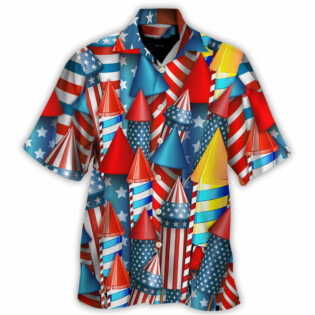 Firework Independence Day Color Style - Hawaiian Shirt - Owl Ohh-Owl Ohh