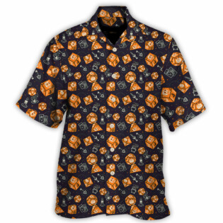DnD Mystic Dice Pattern - Hawaiian Shirt - Owl Ohh-Owl Ohh