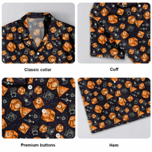 DnD Mystic Dice Pattern - Hawaiian Shirt - Owl Ohh-Owl Ohh