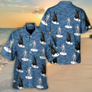 Starwars Storm Trooper Darth Vader Surfing - Hawaiian Shirt For Men, Women, Kids - Owl Ohh-Owl Ohh