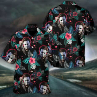 Halloween Michael Myers Halloween Tropical Style - Hawaiian Shirt - Owl Ohh-Owl Ohh