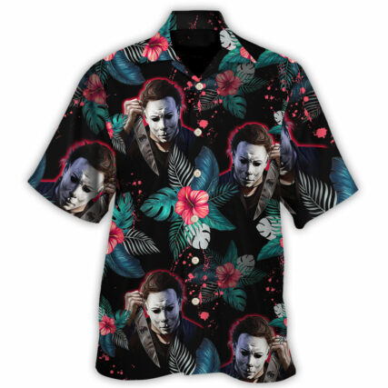 Halloween Michael Myers Halloween Tropical Style - Hawaiian Shirt - Owl Ohh-Owl Ohh