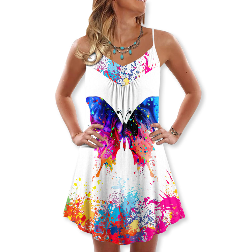 Colorful Butterfly Made Summer Happy - Summer Dress - Owl Ohh-Owl Ohh
