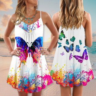 Colorful Butterfly Made Summer Happy - Summer Dress - Owl Ohh-Owl Ohh