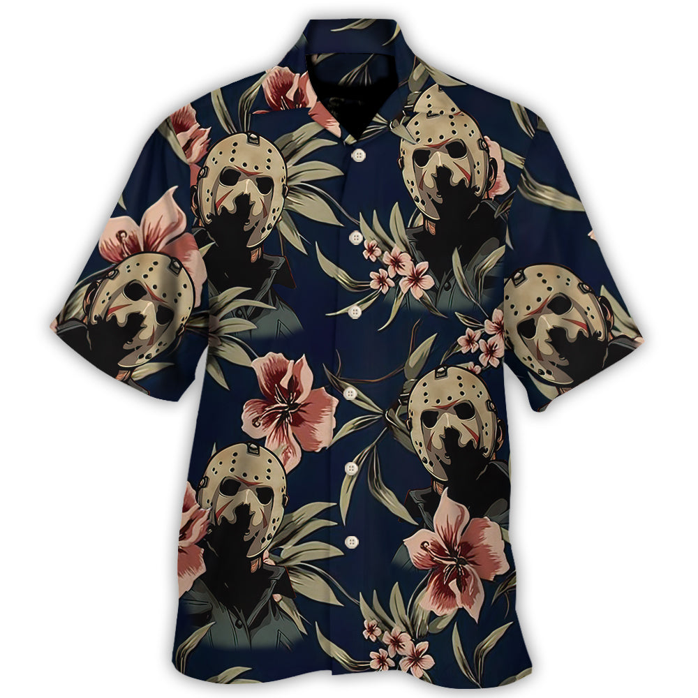 Halloween Jason Voorhees Tropical Style - Hawaiian Shirt - Owl Ohh-Owl Ohh