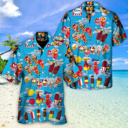 Old Ice cream it over nostalgic streets ice cream Set 3 - Hawaiian Shirt - Owl Ohh-Owl Ohh
