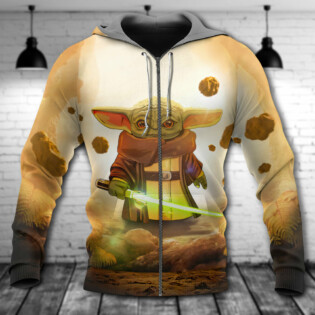 Star Wars Baby Yoda Build A Lightsaber Gift For Fans - Hoodie - Owl Ohh-Owl Ohh