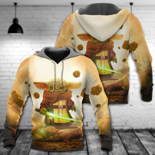 Star Wars Baby Yoda Build A Lightsaber Gift For Fans - Hoodie - Owl Ohh-Owl Ohh