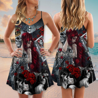 Skull Love Is Life - Summer Dress - Owl Ohh-Owl Ohh