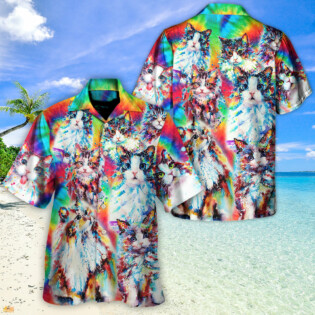 Cat Baby Angel Color - Hawaiian Shirt - Owl Ohh-Owl Ohh