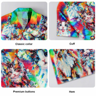 Cat Baby Angel Color - Hawaiian Shirt - Owl Ohh-Owl Ohh