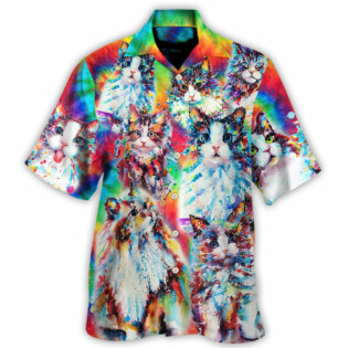 Cat Baby Angel Color - Hawaiian Shirt - Owl Ohh-Owl Ohh