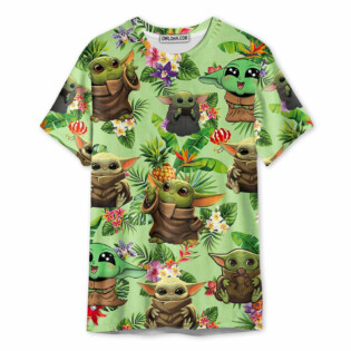 Star Wars Baby Yoda Tropical Summer Gift For Fans Unisex 3D T-shirt - Owl Ohh-Owl Ohh