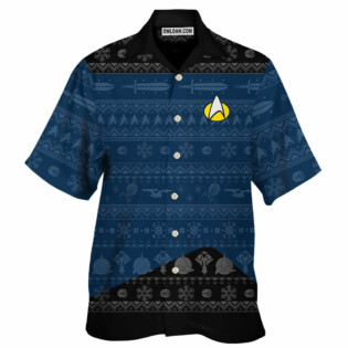 3D S.T The Next Generation 1987 Blue Ugly Christmas Custom - Hawaiian Shirt - OwlOhh-Owl Ohh