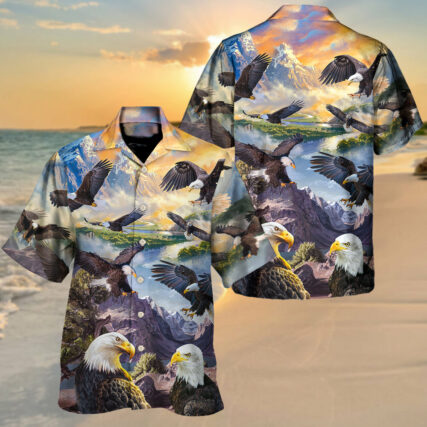 Eagle Spread Wings To The Sky Style - Hawaiian Shirt - Owl Ohh-Owl Ohh