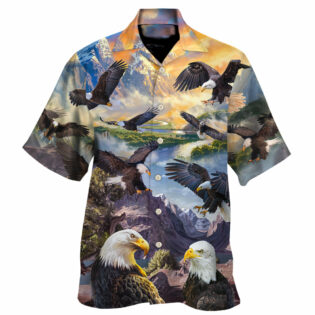 Eagle Spread Wings To The Sky Style - Hawaiian Shirt - Owl Ohh-Owl Ohh