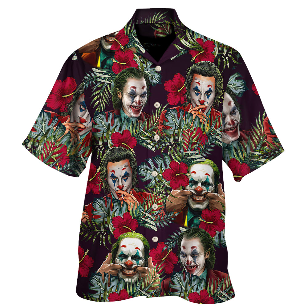 Halloween Joker Tropical Style - Hawaiian Shirt - Owl Ohh-Owl Ohh