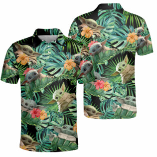 Star Wars Tropical Leaf Flower Gilf For Fans Polo Shirt-Owl Ohh