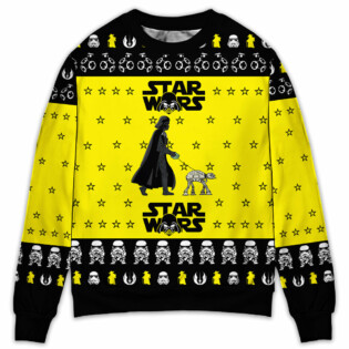 Christmas Star Wars Darth Vader & Stormtrooper - Sweater - Ugly Christmas Sweaters - Owl Ohh-Owl Ohh
