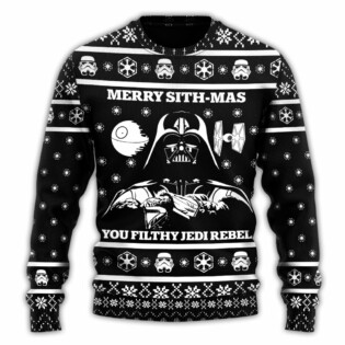 Christmas Star Wars Merry Sith Mas Darth Vader Unisex - Sweater - Ugly Christmas Sweaters - Owl Ohh-Owl Ohh