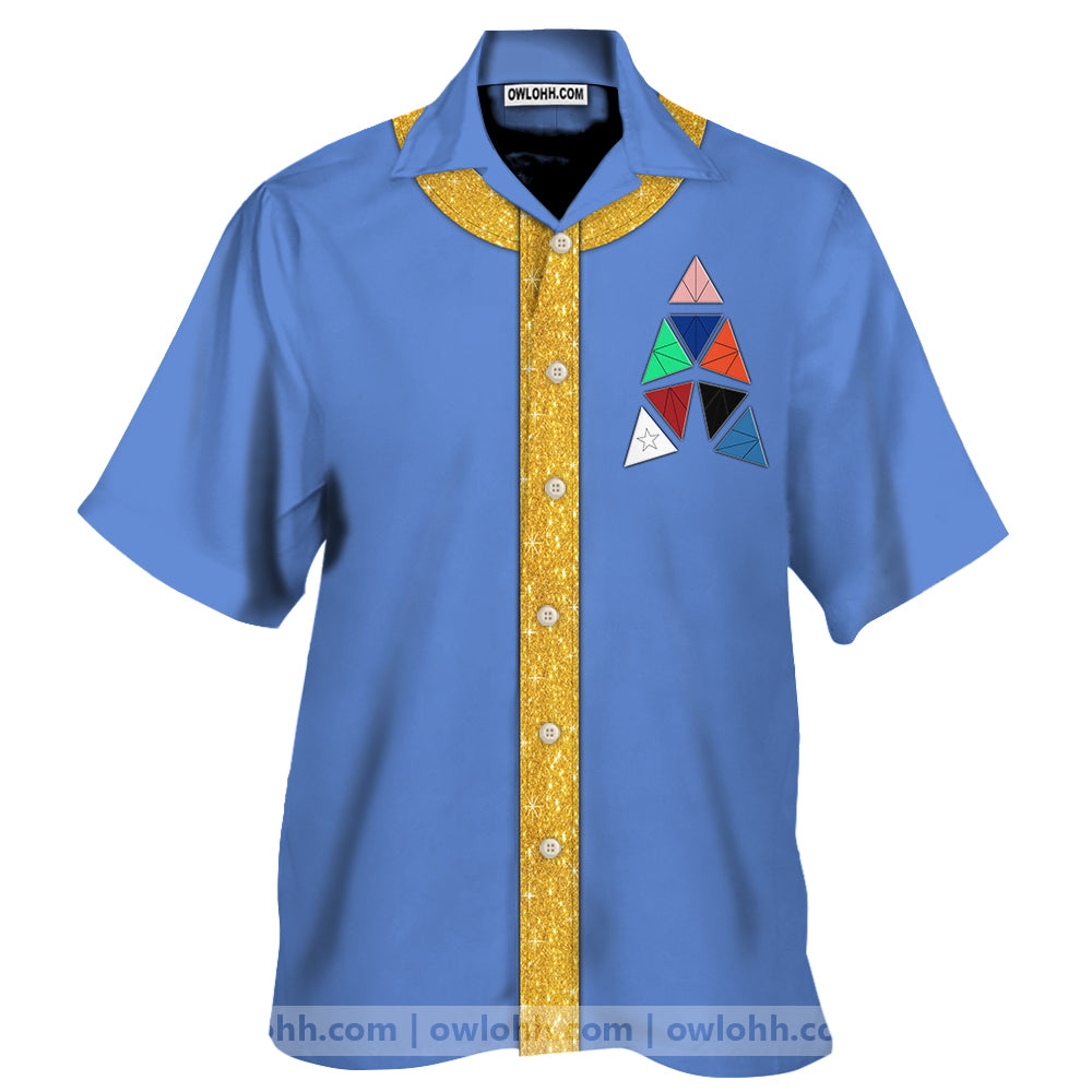 Star Trek Spock Blue Cool - Hawaiian Shirt - Owl Ohh-Owl Ohh