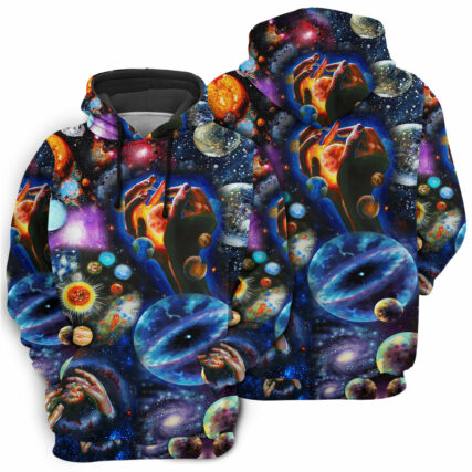 Galaxy Planet Loves Galaxy - Hoodie - Owl Ohh-Owl Ohh