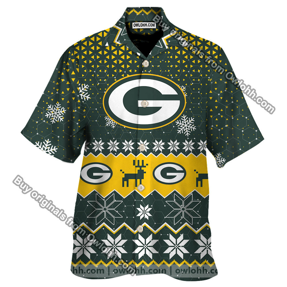 Green Bay Sports Football American Ugly Christmas Sweater, Jumper New Trends For Fans Club Gifts Unisex Hawaiian Shirt-3D Hawaiian Shirt – OwlOhh