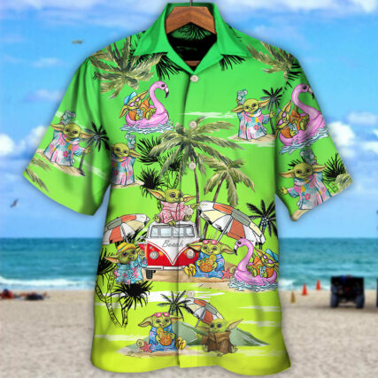 SW Disney Baby Yoda Cool - Hawaiian Shirt - Owl Ohh-Owl Ohh