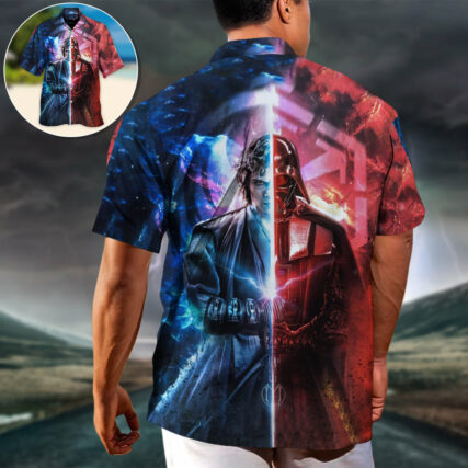SW Darth Vader Cool - Hawaiian Shirt - Owl Ohh-Owl Ohh
