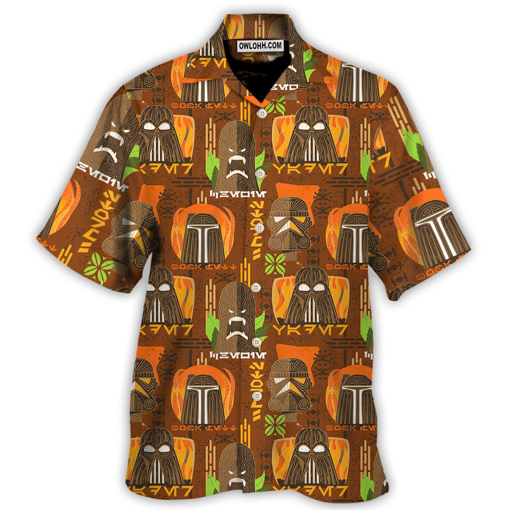 Star Wars Tiki Art Funny - Hawaiian Shirt For Men, Women, Kids - Owl Ohh-Owl Ohh