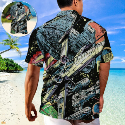 Star Wars Han Solo Spaceship - Hawaiian Shirt For Men, Women, Kids - Owl Ohh-Owl Ohh