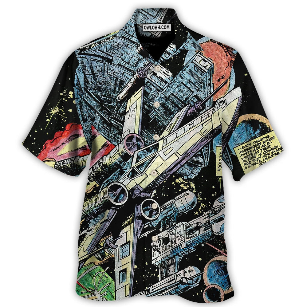 Star Wars Han Solo Spaceship - Hawaiian Shirt For Men, Women, Kids - Owl Ohh-Owl Ohh