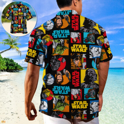 Star Wars Pattern Colorful - Hawaiian Shirt For Men, Women, Kids - Owl Ohh-Owl Ohh