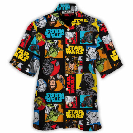 Star Wars Pattern Colorful - Hawaiian Shirt For Men, Women, Kids - Owl Ohh-Owl Ohh