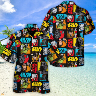 Star Wars Pattern Colorful - Hawaiian Shirt For Men, Women, Kids - Owl Ohh-Owl Ohh