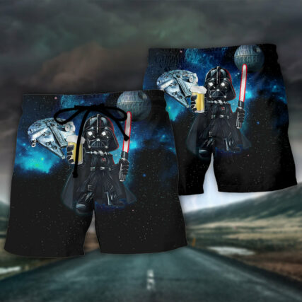 Star Wars Darth Vader Dark Side Beer - Beach Short - Owl Ohh-Owl Ohh
